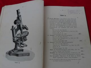 Katalog Ernst Leitz Wetzlar Mikroskope Mikrotomie Nebenapparate 1899 Bild