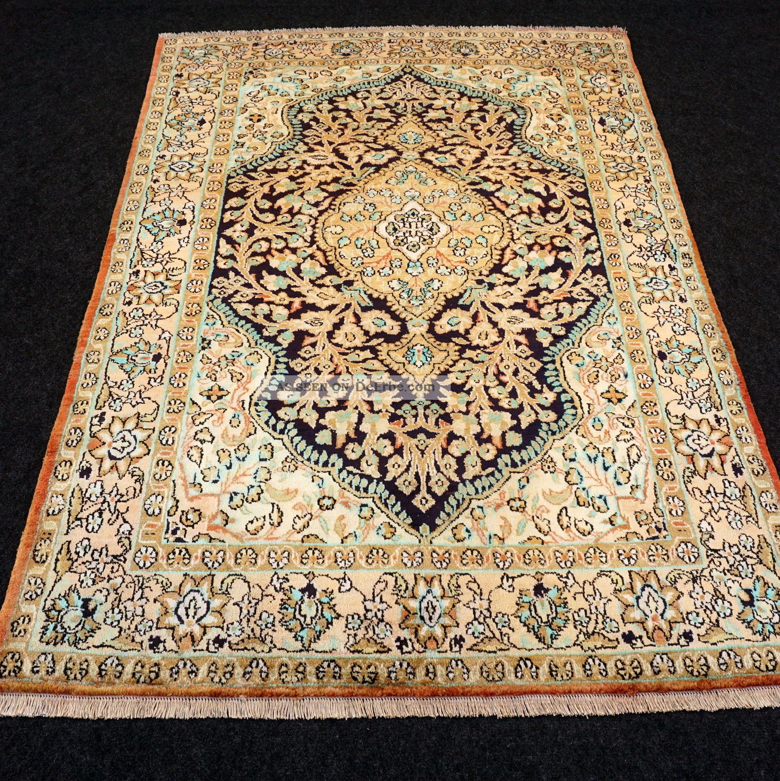 Orient Teppich Seide 158 X 102 Cm Seidenteppich Perserteppich Silk Carpet Rug Teppiche & Flachgewebe Bild