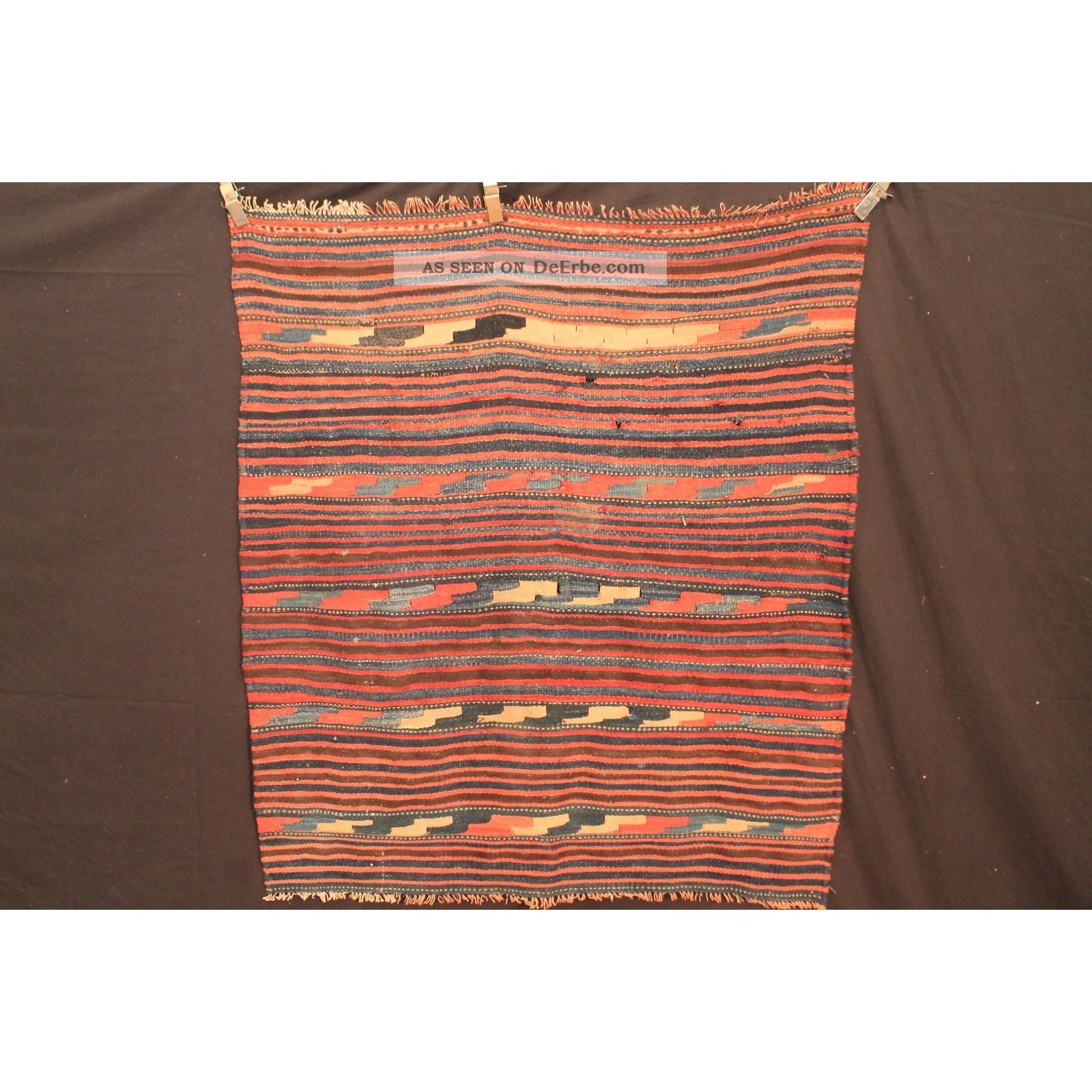 Antik Fein Handgeknüpfter Sammler Teppich Udssr Kelim Old Rug Carpet 150x140cm Teppiche & Flachgewebe Bild