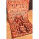 Alter Handgeknüpfter Orient Teppich Belutsch Art Deco Old Carpet Tapis 130x74cm Teppiche & Flachgewebe Bild 1