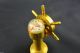 Alte Messing Miniaturen Setzkasten 10 Teile Puppenstube Glocke Grill Pfanne Gefertigt nach 1945 Bild 3