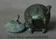 Alte Qianlong Markierte Bronze Antique Pixiu Beast Räuchergefäss Censer Griff Antike Bild 8