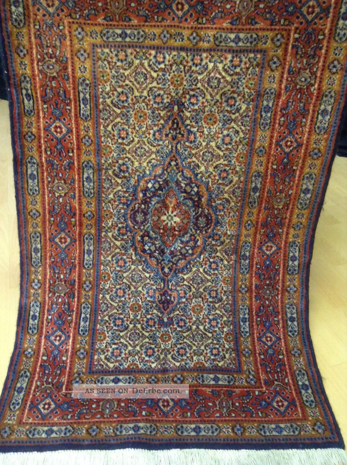 Wunderschöner Echter Perser Moud Teppich Orientteppich 115 X 73 Aus Iran Teppiche & Flachgewebe Bild