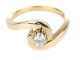 Solitär 585 Gelb Gold 0,  20 Ct Brillant Top Wesselton Lupenrein Verlobung Ring Ringe Bild 2
