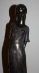 Plastik/skulptur Bronzefarben Junges Mädchen Ab 2000 Bild 1