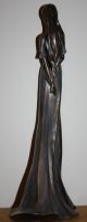 Plastik/skulptur Bronzefarben Junges Mädchen Ab 2000 Bild 2