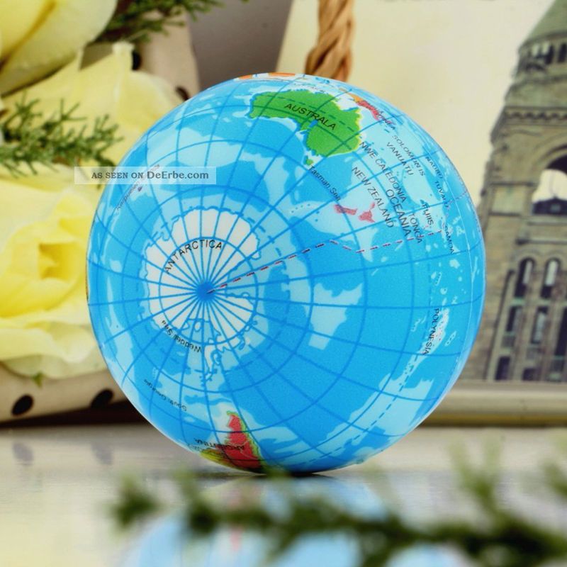 1 Stk Erde Weltkugel Globus Weltkarte weicher Entspannung Schaumstoffball N5Z4