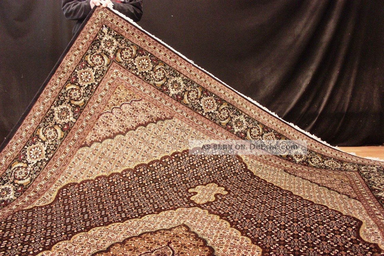 Königlicher Mahi Korkwolle M.  Seide 350x250cm  Orient Teppich Rug Teppiche & Flachgewebe Bild