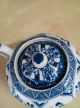 Teekanne Kanne Japan China Antik Um 1910 Blau Weiß Asiatika: China Bild 3