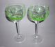 Paar Art Deco Jugendstil Kristall Weinglas Uranglas Schleuderstern Weißwein 1920 Kristall Bild 1