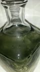 Mundgeblasene Flasche Karaffe Rauchglas - Überfangglas Ausgeschliffener Abriss Sammlerglas Bild 3