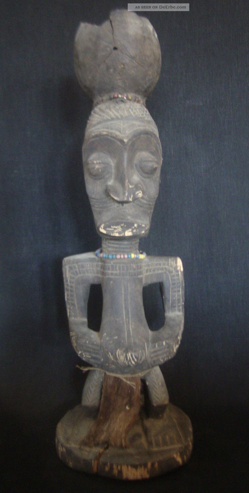 Interessant Yaka Figur D.  R.  C.  Angola Hand Arbeit Stammes - Kunst Angestammt Holz Entstehungszeit nach 1945 Bild