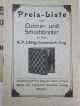 Konvolut Katalog Reklame Schach - Spiel Dame Chess Kp Uhlig Erzgebirge Um 1913 Gefertigt vor 1945 Bild 4