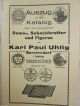 Konvolut Katalog Reklame Schach - Spiel Dame Chess Kp Uhlig Erzgebirge Um 1913 Gefertigt vor 1945 Bild 5