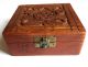 Holzkästchen,  Schatzkästchen,  Kleine Alte Holzbox Mit Geschnitzten Ornamenten Holzarbeiten Bild 1
