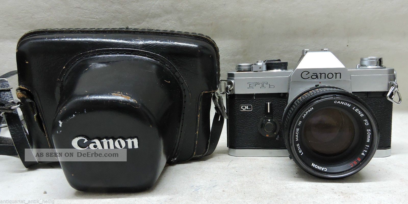 Fotoapparat Spiegelreflex Canon Ftb Ql,  Objektiv Fd 50 Mm 1 : 1.  4 S.  S.  C.  (5) Photographica Bild