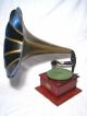 Uraltes Trichter Grammophon,  Veni Vidi Vici Soundbox,  Ca.  1920er Jahre Mechanische Musik Bild 1