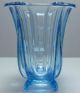 Jugendstil Vase Tischvase Pokal Hellblau 16 Cm /r4/2 Sammlerglas Bild 1