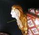 Antike Prunkvase Deckelvase Mit Frauenköpfen Als Handhaben Rosendekor Höhe 42 Cm Nach Stil & Epoche Bild 8