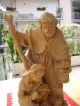 Holzfigur - Heiligenfigur - Blockkrippe - Krippenfigur - Oberammergau? - 36cm - Geschnitzt Holzarbeiten Bild 3