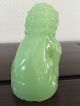 Figur Jade Jadeschnitzerei Fu Hund China Feng Shui Asiatika Tempellöwe Entstehungszeit nach 1945 Bild 3
