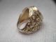 Jugendstil Ring Siegelring Massiv Silber Vergoldet Lapislazuli Platte Oval 16,  9g Schmuck nach Epochen Bild 9