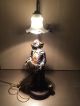 Tischlampe Clown Mit Akkordeon Claudio Vivan,  Kunstguß Alter Unbekannt Gefertigt nach 1945 Bild 1