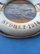 Antiker Maritimer Rahmen Rettungsring Sydney 1914 Deutsches Reichsflagge Selten Nautika & Maritimes Bild 6