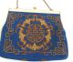 ältere Handtasche,  Blau Und Gold,  Komplett Petit Point Stickerei,  Sehr Edel (19) Accessoires Bild 4