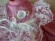 Alte Puppenkleidung Pink Silky Dress Outfit Vintage Doll Clothes 30 Cm Girl Original, gefertigt vor 1970 Bild 4