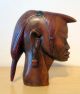 Großer Afrikanischer Frauenkopf Aus Ebenholz,  H - Ca.  20 Cm Entstehungszeit nach 1945 Bild 1