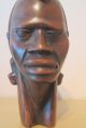 Großer Afrikanischer Frauenkopf Aus Ebenholz,  H - Ca.  20 Cm Entstehungszeit nach 1945 Bild 4
