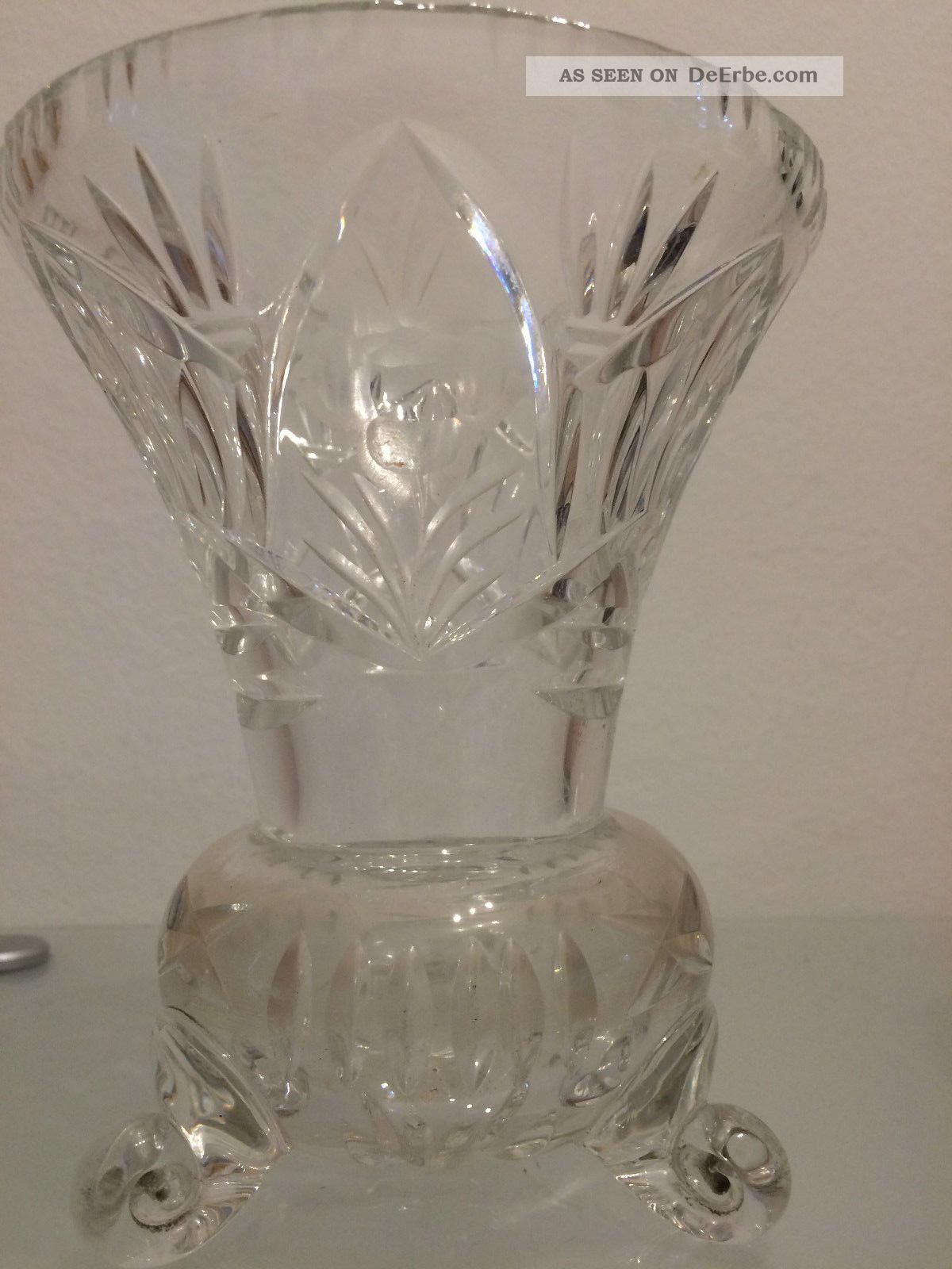 Schwere Bleikristall - Vase Glas & Kristall Bild