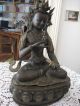 Tara Buddha Göttin Messingfigur Statue Skulptur Tibet Nepal Sehr Schwer Fundus Entstehungszeit nach 1945 Bild 6