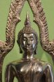 Sitzender Buddha Figur Statue Bronze China Skulptur Buddhismus Asiatika Unikat Entstehungszeit nach 1945 Bild 2