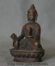 Alten Tibet Lila Bronze Männer La Medizin Buddha Medizinischen Gottes - Statue Antike Bild 2