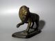 Löwe Auf Sockel Mit Erhobener Tatze Bronze Figur Skulptur Lion Bronzefigur Katze 1950-1999 Bild 1