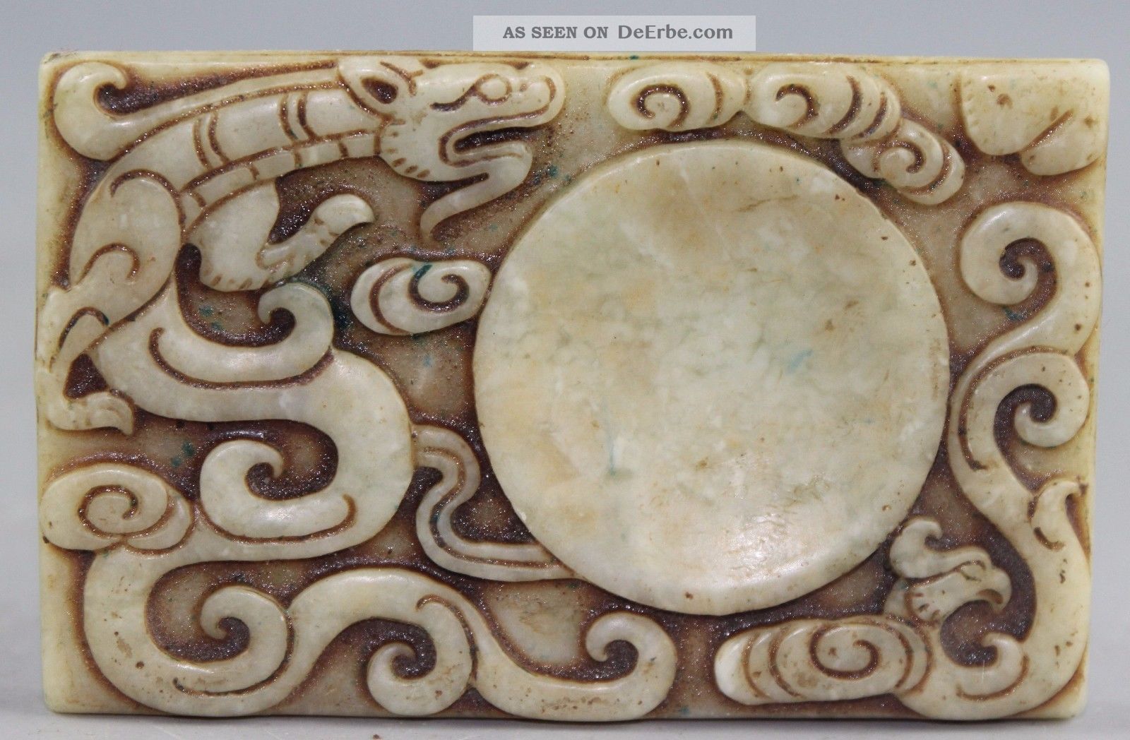 Chinese Jade Ink Stone A1605 Entstehungszeit nach 1945 Bild