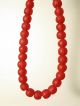 Recycling Glasperlen 13mm Rot Red Krobo Ghana Powder Glass Beads Entstehungszeit nach 1945 Bild 2