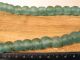 Recycling Glasperlen 13 - 14mm Turquoise Krobo Ghana Powder Glass Beads Altglas Entstehungszeit nach 1945 Bild 1