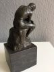 Bronze Skulptur - Der Denker Von Auguste Rodin Bronze Bild 3