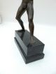 Diskuswerfer Bronze Bronzefigur Nach Antikem Vorbild Um 1900 Marmor Discobolos 1900-1949 Bild 2