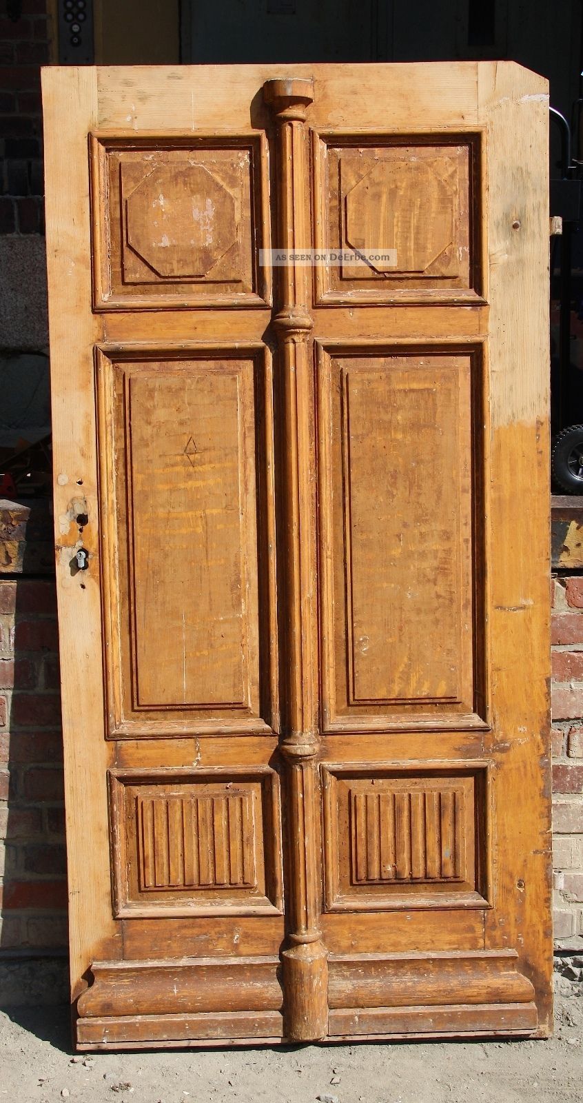 Wunderschöne Alte Haustüre Kassettentür Tür Holztür 103,  5 X 206 Cm Eingangstüre Original, vor 1960 gefertigt Bild