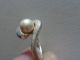 Damenring Silber Ring Perle Silberring Diamantiert / Glatt Design Schmuck 17mm Ringe Bild 3