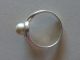 Damenring Silber Ring Perle Silberring Diamantiert / Glatt Design Schmuck 17mm Ringe Bild 6