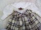 Alte Puppenkleidung Wooly Skirt Top Dress Outfit Vintage Doll Clothes 40 Cm Girl Original, gefertigt vor 1970 Bild 4