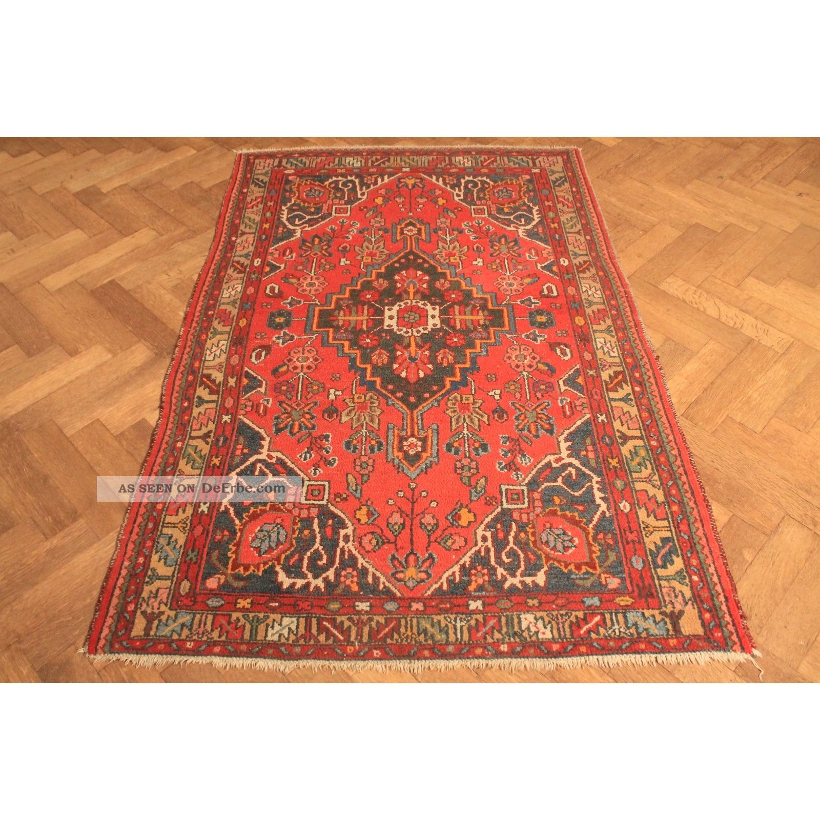 Alt Handgeknüpft Orient Teppich Malaya Kurde Old Rug Carpet Tappeto 200x130cm Teppiche & Flachgewebe Bild