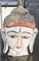 Skulptur Maske Buddha Holzgeschnitzt Aus Burma / Myanmar Wohl Um 1900 Entstehungszeit nach 1945 Bild 5