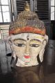 Skulptur Maske Buddha Holzgeschnitzt Aus Burma / Myanmar Wohl Um 1900 Entstehungszeit nach 1945 Bild 6