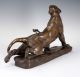Charles Valton Bronze Figur Puma Berglöwe 1910 Frankreich Animalier Skulptur Bronze Bild 7